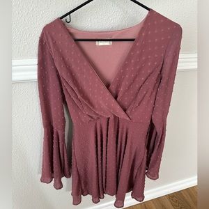 Altar’d State mauve mini dress size S